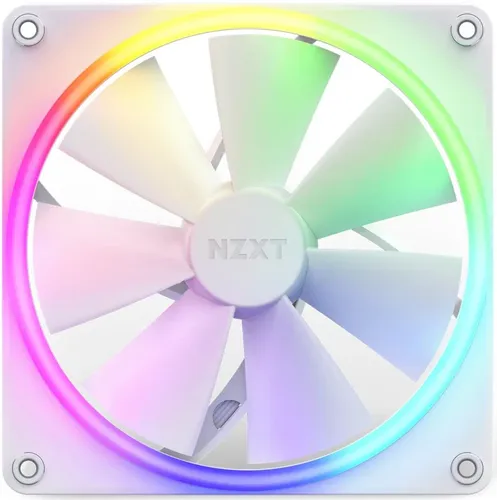 NZXT F140 RGB Series Fan White - Gehäuselüfter mit anpassbarer RGB-Beleuchtung für eine beeindruckende Optik und optimale Kühlung in deinem PC-Gehäuse.