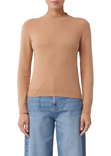 comma Strickpullover aus Kaschmirmix - Strickpullover im eleganten Kaschmirmix, der durch seine antallierte Passform und elastischen Feinstrick überzeugt. Ideal für Business und elegante Anlässe.