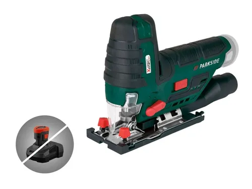 PARKSIDE X12V Akku Stichsäge - Pendelhubstichsäge 12 Volt - Sägen, leistungsstarke 12V Pendelhubstichsäge für präzise Schnitte in Holz, Kunststoff und Metall. Ideal für Heimwerkerprojekte.