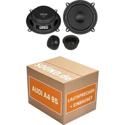 Lautsprecher Boxen Einbaupaket vorne Crunch DSX5.2E passend für Audi A4 B5 + Avant/Kombi | 2x Tief-Mitteltöner 2x Hochtöner 4x Frequenzweiche