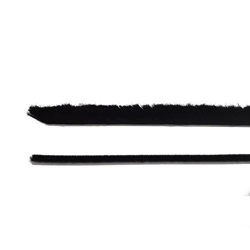 Selbstklebende Bürstendichtung schwarz, Höhe 3mm Dichtungsbürste Türbürste, 10m