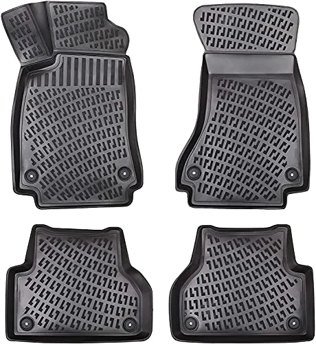 Elmasline 3D Gummimatten Set für Skoda Fabia 1. Gen (1999-2007) - Fußmatten mit extra hohem 5cm Rand für perfekten Rundumschutz. Maßanfertigung für Skoda Fabia I, pflegeleicht und langlebig, aus hochwertigem Gummi (TPE) gefertigt.