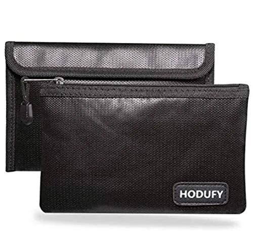 Stück (20 x12.7cm, 6400 °F) Feuerfeste Taschen,12-lagige Feuerfest Geldtasche, Feuerfeste Brieftasche for Passport Rechnungen,Scheine und Kleing Wasserfeste Sichere Tasche für Dokumente/Passport 2