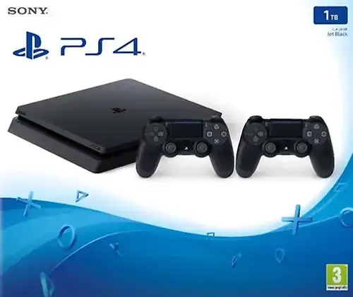 Produktbild Sony Playstation 4 slim 1 TB [inkl. 2 Wireless Controller] schwarz