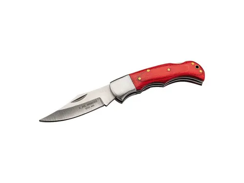 Herbertz Taschenmesser mit Pakkaholz Griff 593808 - Kompaktes Herbertz Taschenmesser für unterwegs, ideal für Rucksack oder Hosentasche. Mit rostfreier Klinge und sicherer Rückenverriegelung. Eleganter Pakkaholzgriff sorgt für ansprechendes Design.