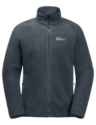 Jack Wolfskin Herren Waldsteig Fz M - Schnelltrocknende Fleece-Jacke in Nature Blue, 3XL EU - Funktionsjacke aus weichem, atmungsaktivem Material mit 2 Hüfttaschen und Systemreißverschluss, ideal für Outdoor-Aktivitäten.
