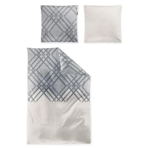Irisette Edel-Feinbiber Bettwäsche Koala grau 8529 - Bettwäsche-Set in grau mit 1 Bettbezug (155 x 220 cm) und 1 Kissenbezug (80 x 80 cm), kuschelig weich und pflegeleicht, ideal für gemütliche Nächte.