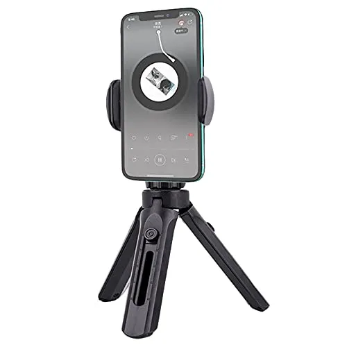 SHULLIN Flexibel Handy Stativ 360°Rotation Stativ Handystativhalter | Handyhalterung Stativ Tischstativ Mini Stativ Zubehör mit Smartphone Halterung für iPhone Samsung Vlogging Live-Streaming(2)