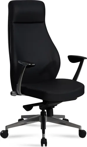 Bürostuhl Schreibtischstuhl Kunstleder Schwarz Drehstuhl Ergonomisch