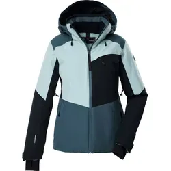 killtec KSW 39 WMN Ski Jacket hellpetrol (00744) 42 - Funktionsjacke für Damen, ideal für Skifahren. Mit 10.000 mm Wassersäule, atmungsaktiv und umweltfreundlich durch recyceltes Material. Regulierung der Kapuze und rutschfester Schneefang sorgen für optimalen Komfort auf der Piste.
