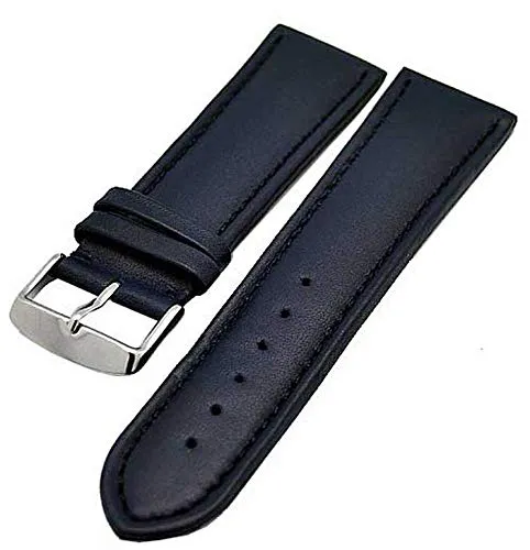 Uhrenarmband Armband blau Ton in Ton 20mm Kalbleder NEU 3808