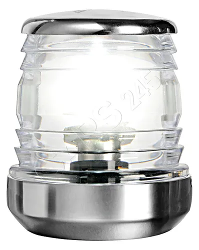 Osculati Classic 360° VA-Stahl Led-Topplicht - Navigationslichter für Boote, langlebig aus VA-Stahl und sorgt für optimale Sichtbarkeit bei Nacht.