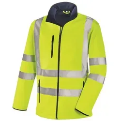 teXXor Arbeitsjacke Softshelljacke Niagara, signalgelb, Größe S - Warnschutz-Softshelljacke, atmungsaktiv und wasserdicht (Wassersäule bis 8000mm) mit Reflexstreifen für optimale Sichtbarkeit. Ideal für sichere Arbeitseinsätze.