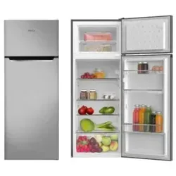 Amica Kühl/Gefrierkombi DT 374 170 E - Kühlschrank in Edelstahloptik mit 211 l Nutzinhalt, automatische Abtauung und energieeffizienter Leistung. Ideal für kleine Haushalte.