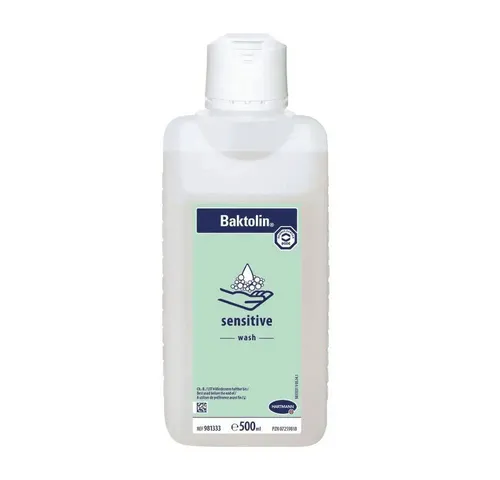 Baktolin® sensitive Waschlotion 500ml - PAUL HARTMANN AG - Pflaster und Hautpflege, milde Waschlotion mit hautneutralem pH-Wert von 5,5 für hervorragende Hautverträglichkeit und Pflege bei beanspruchter Haut.