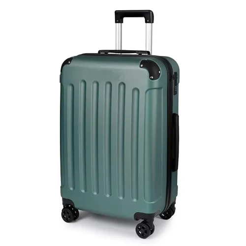 TANTOMI Hartschalenkoffer Groß mit 3-Stelligem Codeschloss - Robuster Reisekoffer mit Teleskopgriff und versenkten Doppelrädern für leichtes Handling. Ideal für Reisen, schützt Ihre Wertsachen und bietet durch die gute Raumverteilung viel Stauraum.