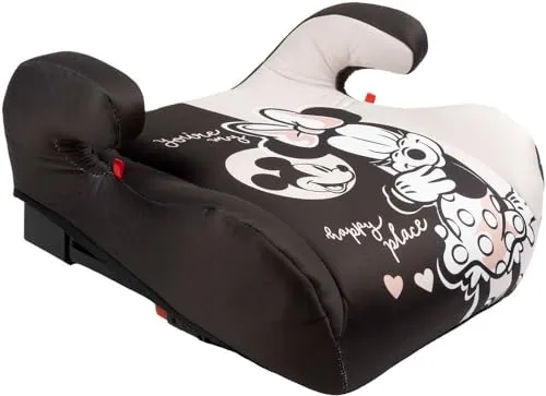 Tataway Kinder-Autositz ISOFIX Disney Minnie Mouse i-Size ECE R129, Kindergröße 125-150 cm, 22-36 kg, 6-12 Jahre alt, Gruppe 3, leicht zu tragen — abnehmbar und waschbar