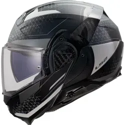 LS2 FF910 Advant II Astral Klapphelm, schwarz/grau matt, S (55/56) - Motorradhelm mit modularem Design für höchste Sicherheit und Komfort. Integriertes Sonnenvisier und kratzfestes Max Vision Visier bieten optimale Sicht und Blendschutz.