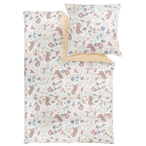 s.Oliver Junior Wendebettwäsche Waldtiere in gelb von s.Oliver