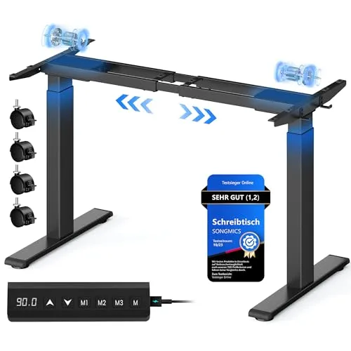 Schreibtischteile & -zubehör Schwarz von SONGMICS