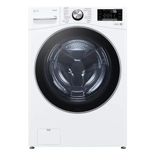 LG AI DD F0P3020TSWC Waschmaschine 20 kg, Frontlader, Kapazität XL Serie P3, Klasse B, 1000 Umdrehungen, TurboWash 360, Dampf, WLAN, Inverter Direct Drive, Freistehend, Weiß
