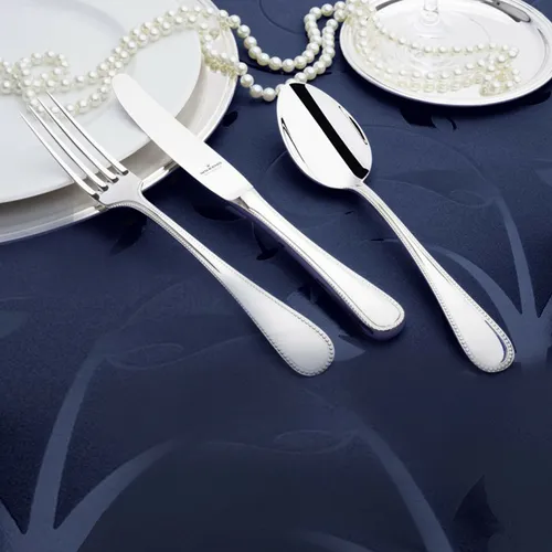 Wilkens 30-teiliges Silberbesteck Set Perlstab Louis XVI aus 925 Sterlingsilber