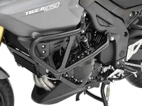 ZIEGER Motor-Schutzhülle ZIEGER Sturzbügel kompatibel mit Triumph Tiger 1050 schwarz