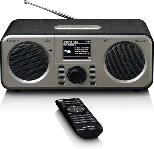 Lenco DIR-141BK Stereo Internetradio von Lenco