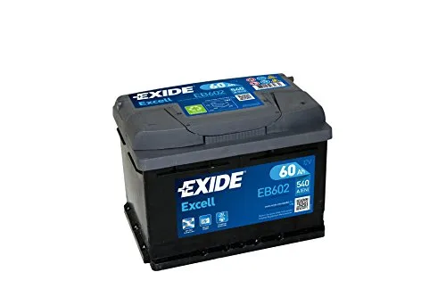 Exide 12V 60 Ah EB602 Starterbatterie