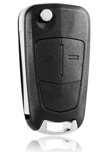 FINTERRY Schlüsselgehäuse für Opel Corsa D Astra H Zafira B Meriva Vectra C Combo Antara Tigra B – 2-Tasten Autoschlüssel Hülle Ersatz Funkschlüsselgehäuse