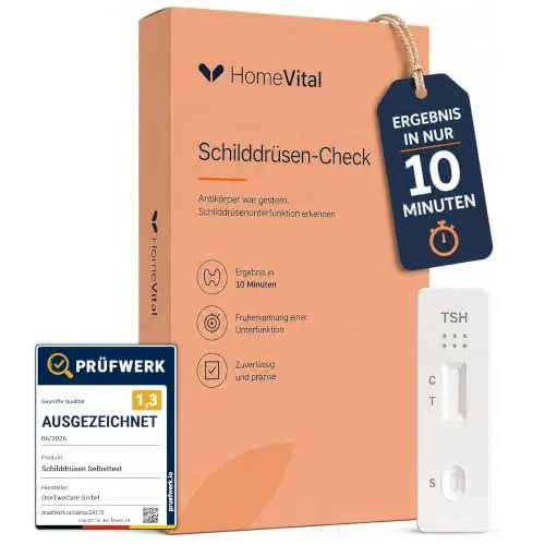 HomeVital Schilddrüsen Selbsttest für Zuhause – TSH Schnelltest per Blut