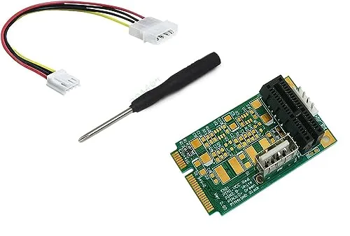 KALEA-INFORMATIQUE Riser Kompakter PCIe-zu-MiniPCIe-Adapter zum Einbau Einer PCIe-Karte in einen Laptop mit Mini-PCIe-Anschluss.
