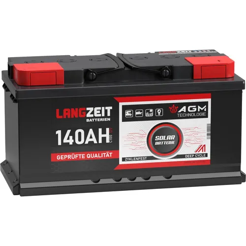 AGM Batterie 140Ah 12V für Wohnmobile und Boote