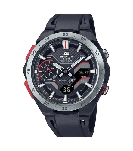 Casio Edifice Quartz Sports ECB-2200P-1A Herrenuhr - Armbanduhren für Herren, sportliche Quarz-Uhr mit 100m Wasserdichtigkeit und analog-digitaler Anzeige, ideal für aktive Lebensstile.