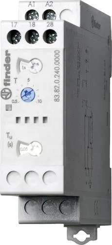 Finder 83.82.0.240.0000 Zeitrelais Monofunktional - Industrie-Zeitrelais mit Multispannungs-Eingang, ideal für flexible Anwendungen dank selbsttägiger Spannungsanpassung durch Pulsweitenmodulation.