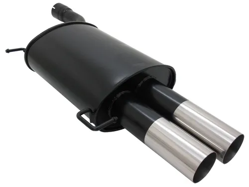 OMAC Auspuff-Flexrohr Novus Sportauspuff für BMW E60 - Sportauspuff mit 2x76mm Endrohren, eintragungsfrei dank EG Genehmigung, für perfekten Sound und einfache Montage - ideal für BMW 5er (E60) Limousine.