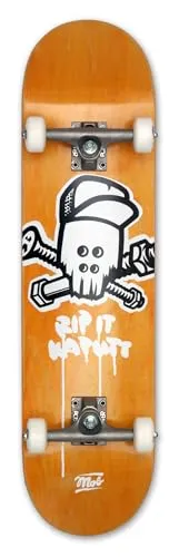Mob Skateboard Skull 8.125 Complete - Fertig montiertes Skateboard für Anfänger und Profis - 🛹 Das MOB Skateboard Skull 8.125 kommt komplett montiert zu dir – einfach auspacken und losfahren! Robustes 7-Schicht-Ahornholz-Deck sorgt für Langlebigkeit und Stabilität. Ideal für alle Skater, die schnell starten möchten!