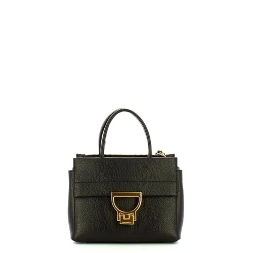 COCCINELLE Leder-Henkeltasche in Schwarz von Coccinelle