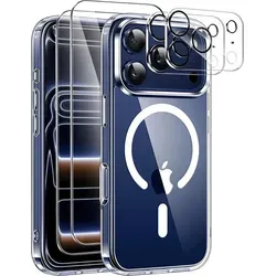 MagSafe Hülle für iPhone 17 Pro Max 2X Schutzglas 2X Kameraschutz Panzerfolie Case