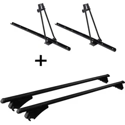 Fahrradträger Set ORION + Relingträger Tiger Alu XL für Audi Q3 8U