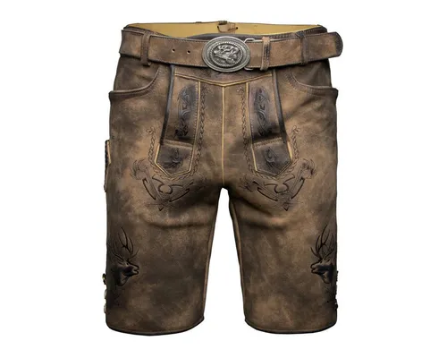 Produktbild Maddox Trachtenlederhose Urgsee Herren – Bayerische Lederhose für das Oktoberfest