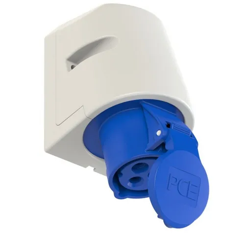 PCE PCE CEE-Wandsteckdose 16A 3p 6h IP44 Elektro-Kabel, CEE-Wandsteckdose 16A 3p 6h IP44