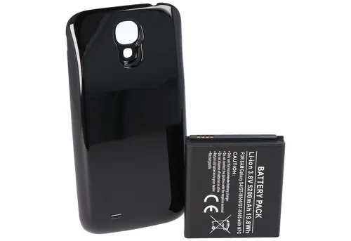 AccuCell Hochleistungs-Akku für Samsung Galaxy S4 mit 5200mAh und Zusatzdeckel - Leistungsstarker 5200mAh Akku für Ihr Samsung Galaxy S4. Inklusive neuem Rückdeckel für optimale Passform und Nutzung. Ideal für längere Nutzung ohne Ladepause, besonders auf Reisen.
