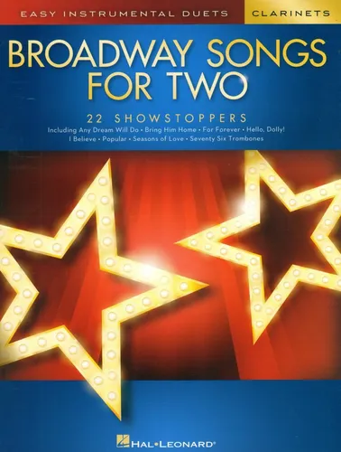 Musical Broadway Songs for Two Easy Instrumental Duets Noten f 2 Klarinette(n 22