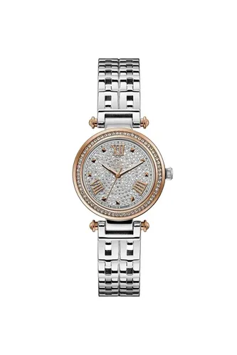 Guess Collection Quarzuhr Gc PrimeChic - Armbanduhr mit Swarovski-Kristallen, funkelndem Kristall-Zifferblatt und elegantem Roségoldgehäuse – perfekt für glamouröse Anlässe.