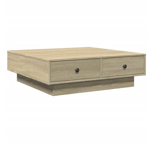 furnicato Couchtisch Sonoma-Eiche 90 x 90 cm – Stilvoll und Praktisch - Stylischer Couchtisch in Sonoma-Eiche für dein Wohnzimmer. Mit stabiler Tischplatte und viel Stauraum für Bücher und Fernbedienungen. Ideal für eine elegante und ordentliche Wohnatmosphäre.