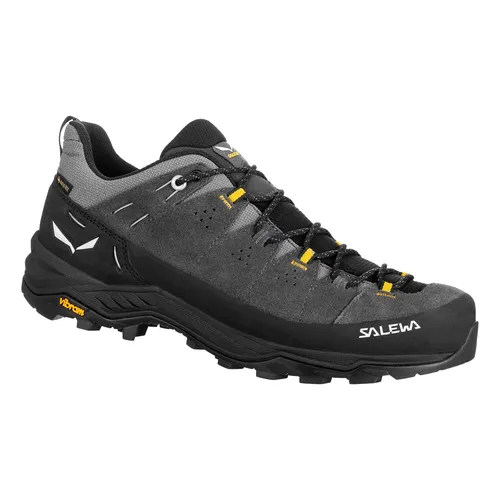 SALEWA Herren Trekkinghalbschuhe ALP TRAINER 2 GTX M - Wanderschuhe mit GORE-TEX-Membran für Wasserdichtigkeit, 360°-Gummirand für optimalen Schutz und innovativem 3F-System für perfekten Halt und Komfort bei alpinen Trekkingtouren.