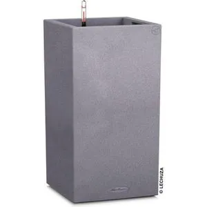 LECHUZA® Canto Stone Kunststoff-Topf, quadratisch, Grau - Garten-Zubehör: Der elegante und federleichte LECHUZA® Canto Stone Topf mit Erd-Bewässerungssystem sorgt für pflegeleichte Pflanzen und stilvolle Akzente in Ihrem Garten.