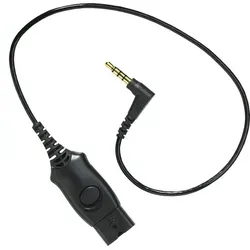 HP Poly Cable Assy with QD Lock - Schwarz
