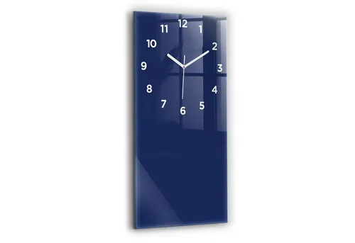 Tulup Wanduhr Glasuhr Rechteckige Wanduhr 30 x 60 cm Uhr aus Gehärtetem Glas